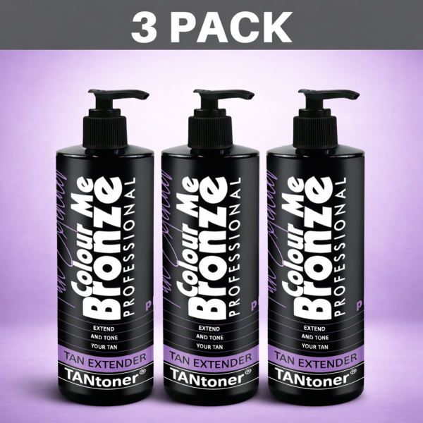 TANtoner Tan Extender_3 pack_FINAL_with shadow Colour Me Bronze Professional - TANtoner Tan Extender - 3 pack