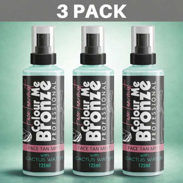 Face Tan Mist_3pack_FINAL_with shadow Colour Me Bronze Professional - Face Tan Mist - 3 pack