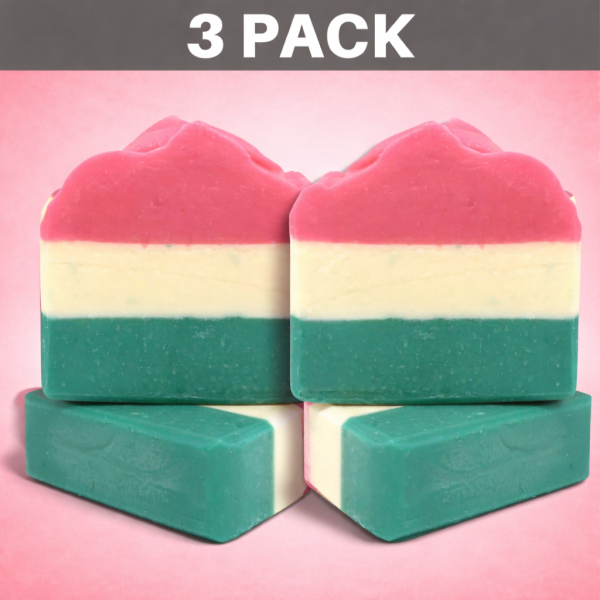 TANsafe Soap - Watermelon_3 pack_FINAL_with shadow Colour Me Bronze Professional - Watermelon - 3 pack