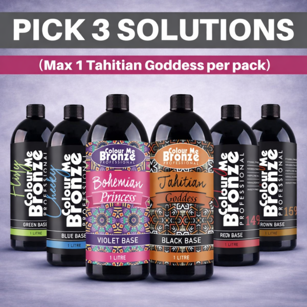 Pick 3 solutions_FINAL_with shadow Colour Me Bronze Professional - Pick 3 solutions