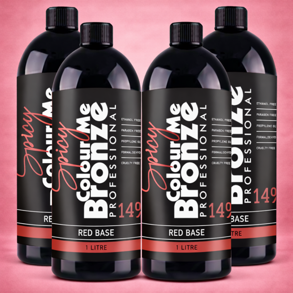 Spicy_4pack_FINAL_with shadow Colour Me Bronze Professional - Spicy - 4 pack